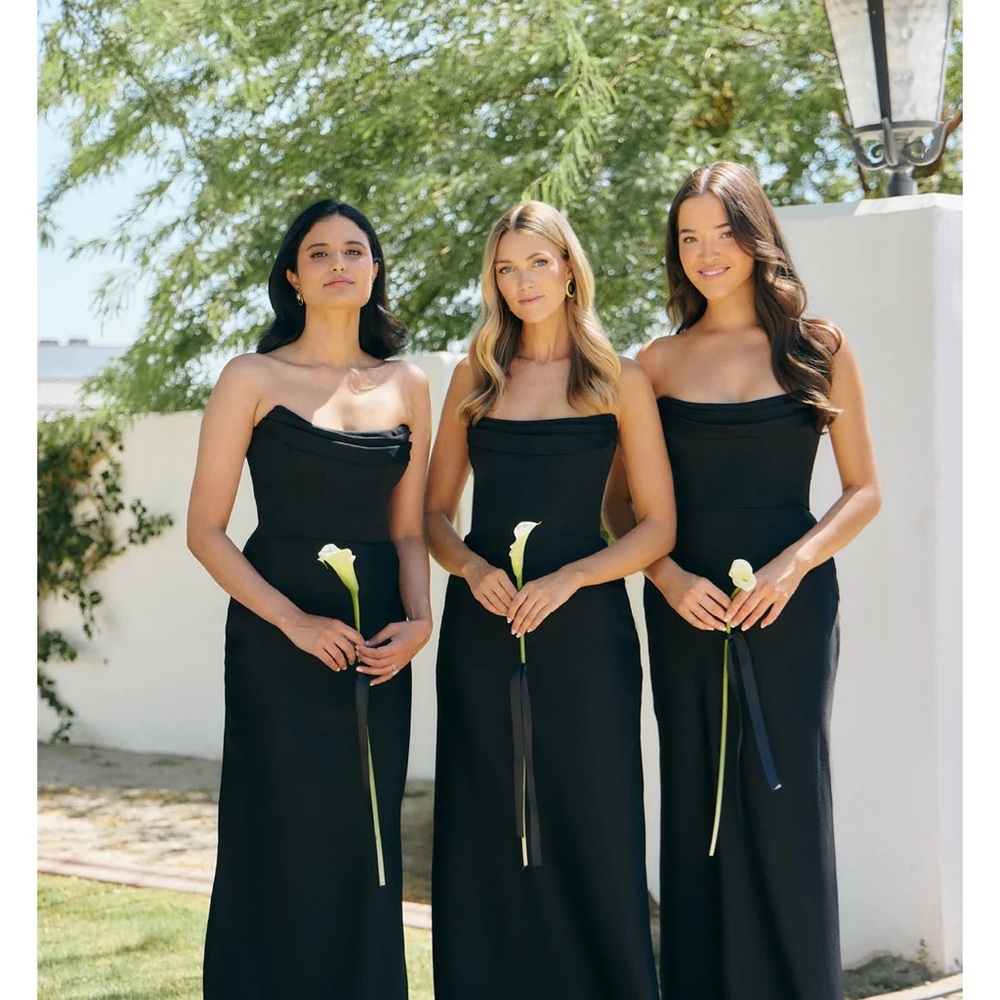 Park & Fifth Black Strapless Maxi Dress